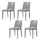 Faux Leather Dining Chairs Contemporary Armless Dining Chairs Grey 4 Piece Set Clearhalo 'Dining Chairs' 'Dining Tables & Seating' 'dining_chair' 'furn' 'furn_dining_chair' 'Furniture' 'Kitchen & Dining Furniture' 5877066