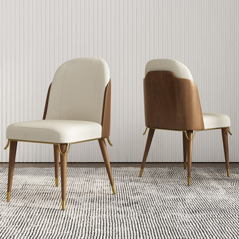 Sillas de comedor contemporáneas Parsons Sillas de comedor sin brazo sin brazo para el hogar