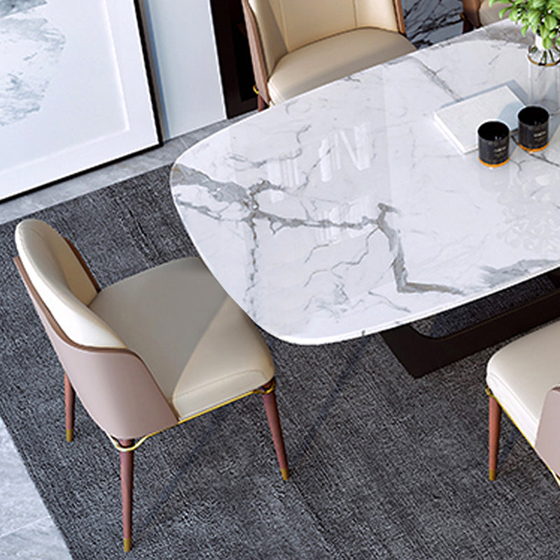 Sillas de comedor contemporáneas Parsons Sillas de comedor sin brazo sin brazo para el hogar