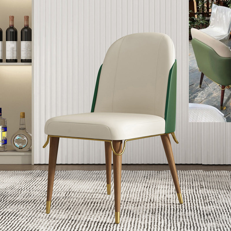 Sillas de comedor contemporáneas Parsons Sillas de comedor sin brazo sin brazo para el hogar