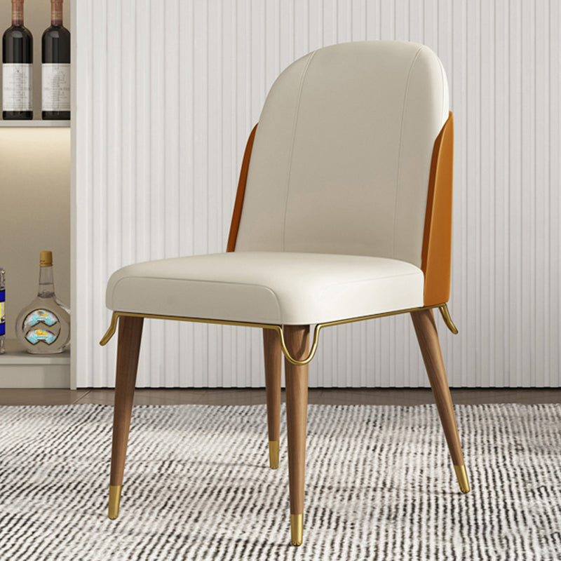 Sillas de comedor contemporáneas Parsons Sillas de comedor sin brazo sin brazo para el hogar