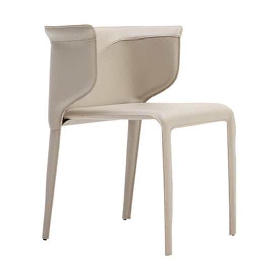 Faux Leather Dining Chair Modern Upholstered Chair with Metal Legs Clearhalo 'Dining Chairs' 'Dining Tables & Seating' 'dining_chair' 'furn' 'furn_dining_chair' 'Furniture' 'Kitchen & Dining Furniture' 5877138