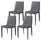 Upholstered Dining Side Chair Modern Armless Dining Chairs for Home Grey 4 Piece Set Clearhalo 'Dining Chairs' 'Dining Tables & Seating' 'dining_chair' 'furn' 'furn_dining_chair' 'Furniture' 'Kitchen & Dining Furniture' 5877179