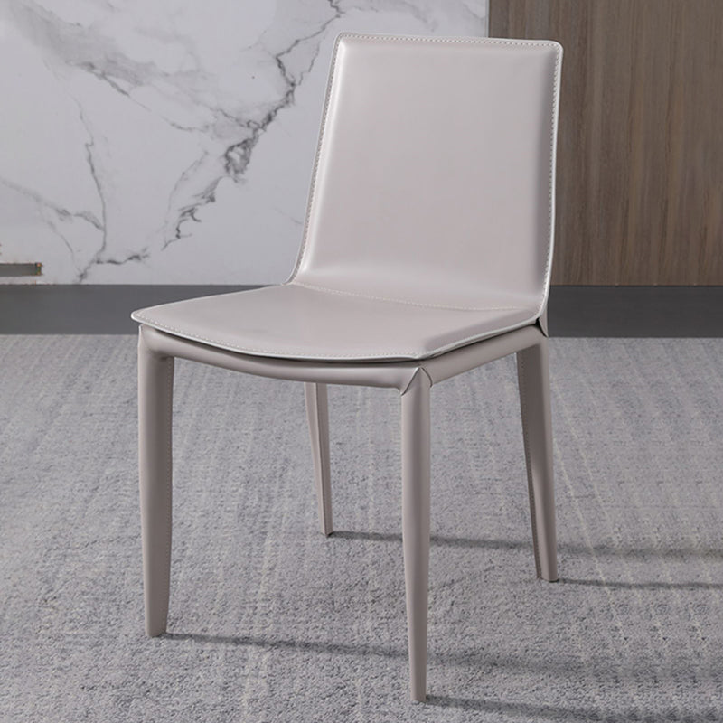 Upholstered Dining Side Chair Modern Armless Dining Chairs for Home Khaki 1 Piece Clearhalo 'Dining Chairs' 'Dining Tables & Seating' 'dining_chair' 'furn' 'furn_dining_chair' 'Furniture' 'Kitchen & Dining Furniture' 5877183