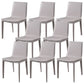 Upholstered Dining Side Chair Modern Armless Dining Chairs for Home Khaki 8 Piece Set Clearhalo 'Dining Chairs' 'Dining Tables & Seating' 'dining_chair' 'furn' 'furn_dining_chair' 'Furniture' 'Kitchen & Dining Furniture' 5877191
