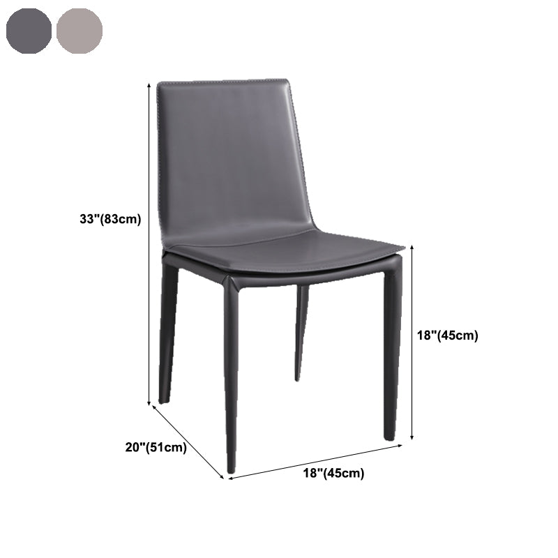 Upholstered Dining Side Chair Modern Armless Dining Chairs for Home Clearhalo 'Dining Chairs' 'Dining Tables & Seating' 'dining_chair' 'furn' 'furn_dining_chair' 'Furniture' 'Kitchen & Dining Furniture' 5877193