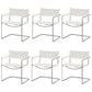 Contemporary Style Dining Arm Chair Metal Open Back Dining Chair