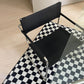 Contemporary Style Dining Arm Chair Metal Open Back Dining Chair