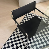 Contemporary Style Dining Arm Chair Metal Open Back Dining Chair