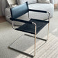 Contemporary Style Dining Arm Chair Metal Open Back Dining Chair