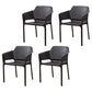 Modern Style Dining Chair Arm Dining Chair with Plastic Legs for Kitchen