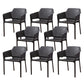 Modern Style Dining Chair Arm Dining Chair with Plastic Legs for Kitchen