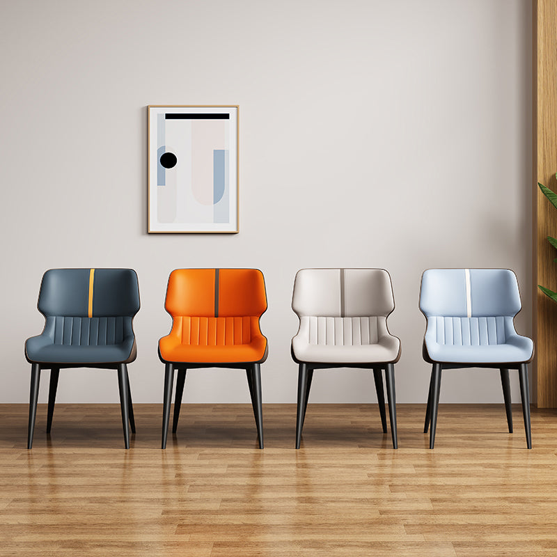 Contemporary Dining Chairs Faux Leather Dining Side Chair for Indoor Clearhalo 'Dining Chairs' 'Dining Tables & Seating' 'dining_chair' 'furn' 'furn_dining_chair' 'Furniture' 'Kitchen & Dining Furniture' 5877264