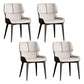 Contemporary Dining Chairs Faux Leather Dining Side Chair for Indoor Off-White 4 Piece Set Clearhalo 'Dining Chairs' 'Dining Tables & Seating' 'dining_chair' 'furn' 'furn_dining_chair' 'Furniture' 'Kitchen & Dining Furniture' 5877267
