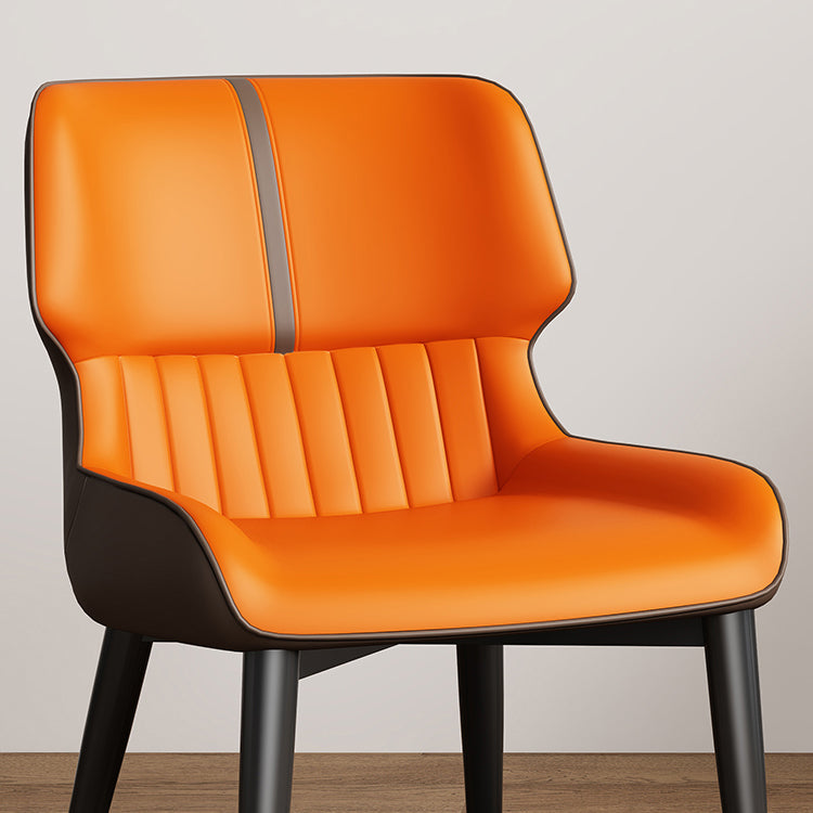 Contemporary Dining Chairs Faux Leather Dining Side Chair for Indoor Clearhalo 'Dining Chairs' 'Dining Tables & Seating' 'dining_chair' 'furn' 'furn_dining_chair' 'Furniture' 'Kitchen & Dining Furniture' 5877272