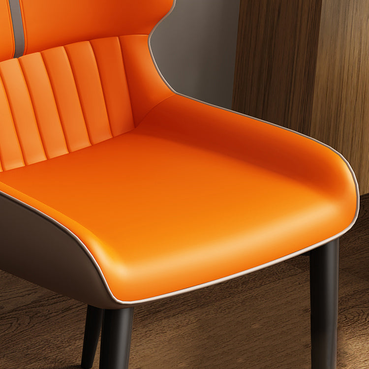 Contemporary Dining Chairs Faux Leather Dining Side Chair for Indoor Clearhalo 'Dining Chairs' 'Dining Tables & Seating' 'dining_chair' 'furn' 'furn_dining_chair' 'Furniture' 'Kitchen & Dining Furniture' 5877275