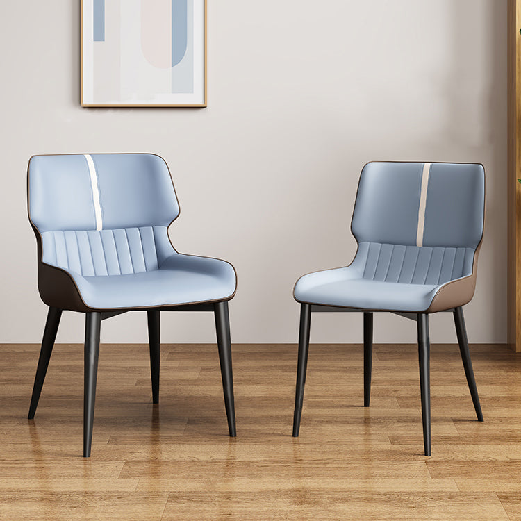 Contemporary Dining Chairs Faux Leather Dining Side Chair for Indoor Clearhalo 'Dining Chairs' 'Dining Tables & Seating' 'dining_chair' 'furn' 'furn_dining_chair' 'Furniture' 'Kitchen & Dining Furniture' 5877285