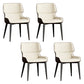 Contemporary Dining Chairs Faux Leather Dining Side Chair for Indoor White 4 Piece Set Clearhalo 'Dining Chairs' 'Dining Tables & Seating' 'dining_chair' 'furn' 'furn_dining_chair' 'Furniture' 'Kitchen & Dining Furniture' 5877286