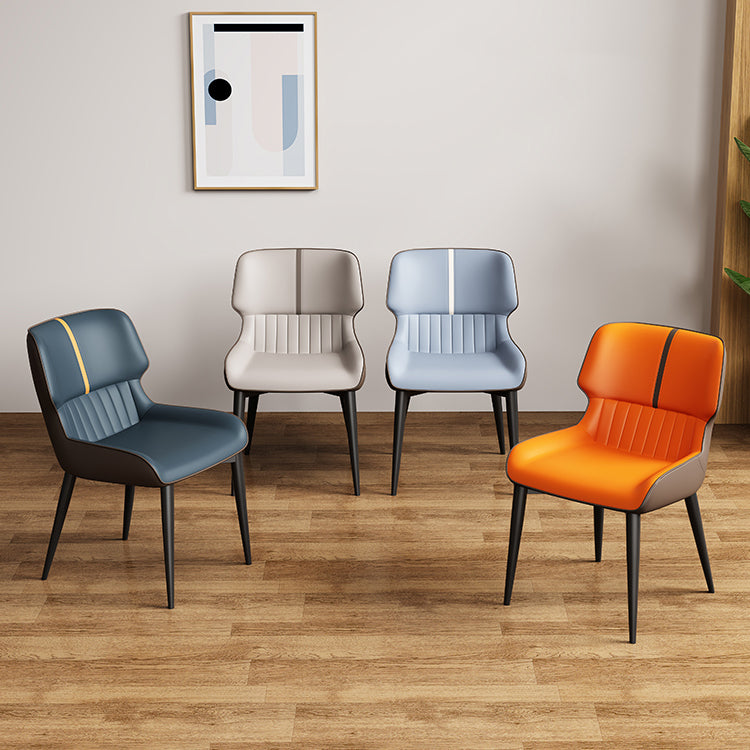 Contemporary Dining Chairs Faux Leather Dining Side Chair for Indoor Clearhalo 'Dining Chairs' 'Dining Tables & Seating' 'dining_chair' 'furn' 'furn_dining_chair' 'Furniture' 'Kitchen & Dining Furniture' 5877288