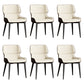 Contemporary Dining Chairs Faux Leather Dining Side Chair for Indoor White 6 Piece Set Clearhalo 'Dining Chairs' 'Dining Tables & Seating' 'dining_chair' 'furn' 'furn_dining_chair' 'Furniture' 'Kitchen & Dining Furniture' 5877289