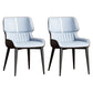 Contemporary Dining Chairs Faux Leather Dining Side Chair for Indoor Blue 2 Piece Set Clearhalo 'Dining Chairs' 'Dining Tables & Seating' 'dining_chair' 'furn' 'furn_dining_chair' 'Furniture' 'Kitchen & Dining Furniture' 5877293