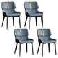Contemporary Dining Chairs Faux Leather Dining Side Chair for Indoor Dark Blue 4 Piece Set Clearhalo 'Dining Chairs' 'Dining Tables & Seating' 'dining_chair' 'furn' 'furn_dining_chair' 'Furniture' 'Kitchen & Dining Furniture' 5877299