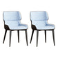 Contemporary Dining Chairs Faux Leather Dining Side Chair for Indoor Light Blue 2 Piece Set Clearhalo 'Dining Chairs' 'Dining Tables & Seating' 'dining_chair' 'furn' 'furn_dining_chair' 'Furniture' 'Kitchen & Dining Furniture' 5877303