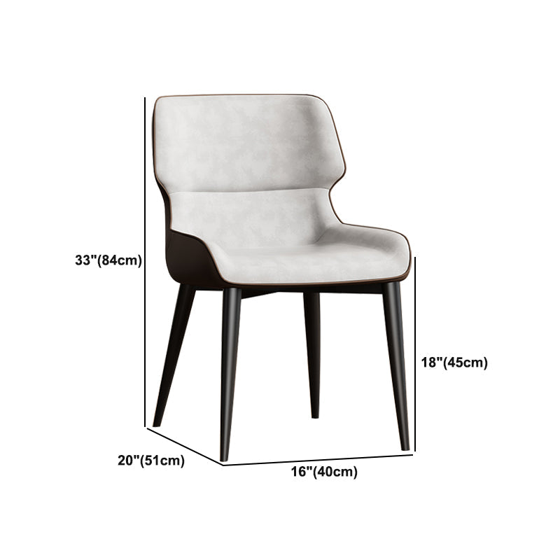 Contemporary Dining Chairs Faux Leather Dining Side Chair for Indoor Clearhalo 'Dining Chairs' 'Dining Tables & Seating' 'dining_chair' 'furn' 'furn_dining_chair' 'Furniture' 'Kitchen & Dining Furniture' 5877318