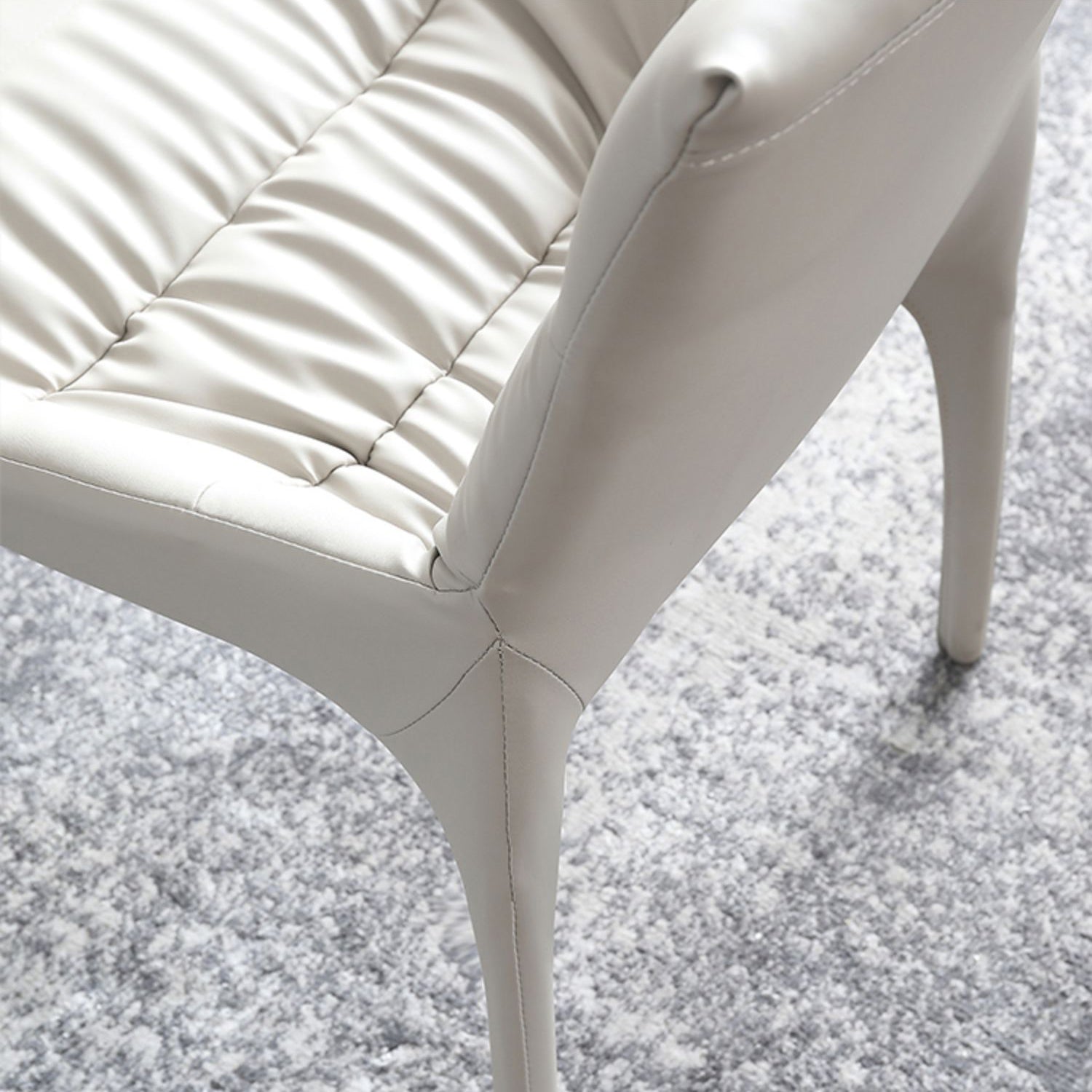 Faux Leather Chair Upholstered Armless Dining Chairs for Home Clearhalo 'Dining Chairs' 'Dining Tables & Seating' 'dining_chair' 'furn' 'furn_dining_chair' 'Furniture' 'Kitchen & Dining Furniture' 5877333