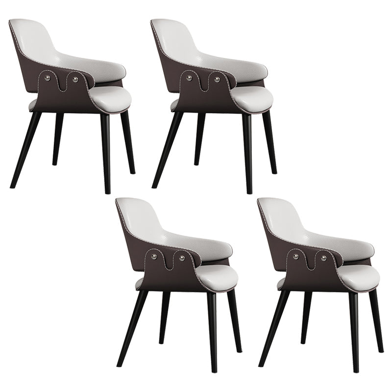 Chaise de salle à manger de style contemporain chaise de salle à manger avec des jambes en métal pour cuisine