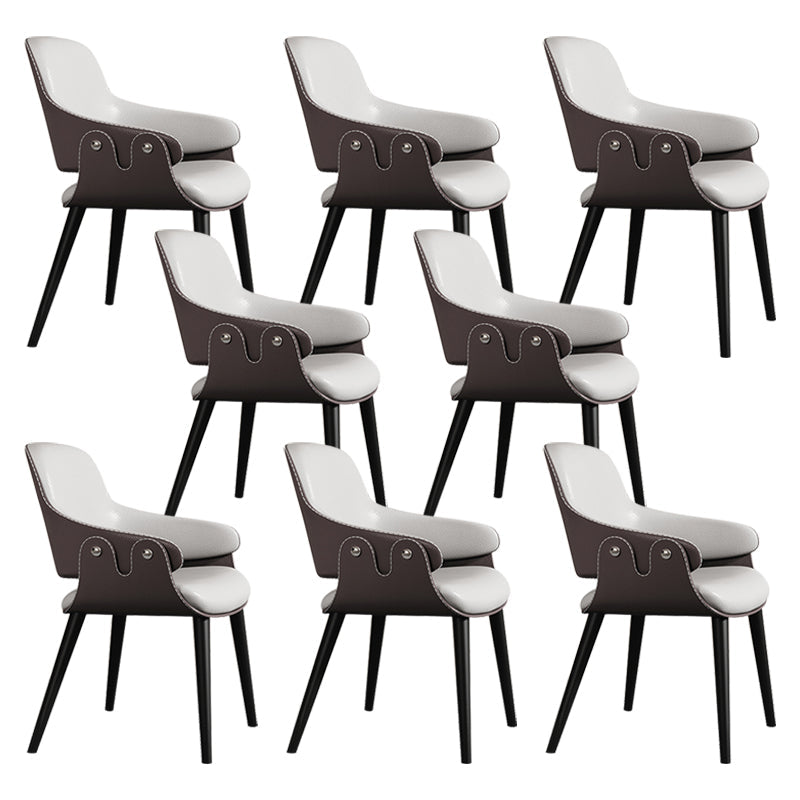 Chaise de salle à manger de style contemporain chaise de salle à manger avec des jambes en métal pour cuisine