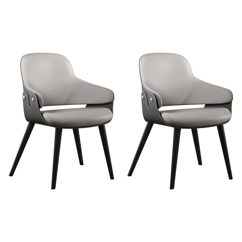 Chaise de salle à manger de style contemporain chaise de salle à manger avec des jambes en métal pour cuisine