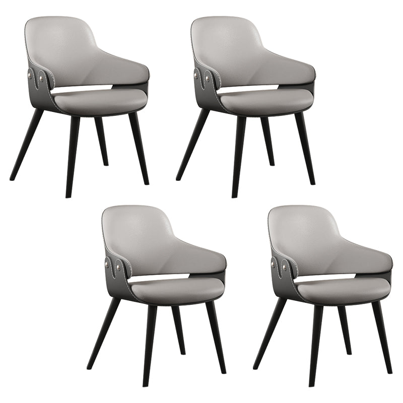 Chaise de salle à manger de style contemporain chaise de salle à manger avec des jambes en métal pour cuisine