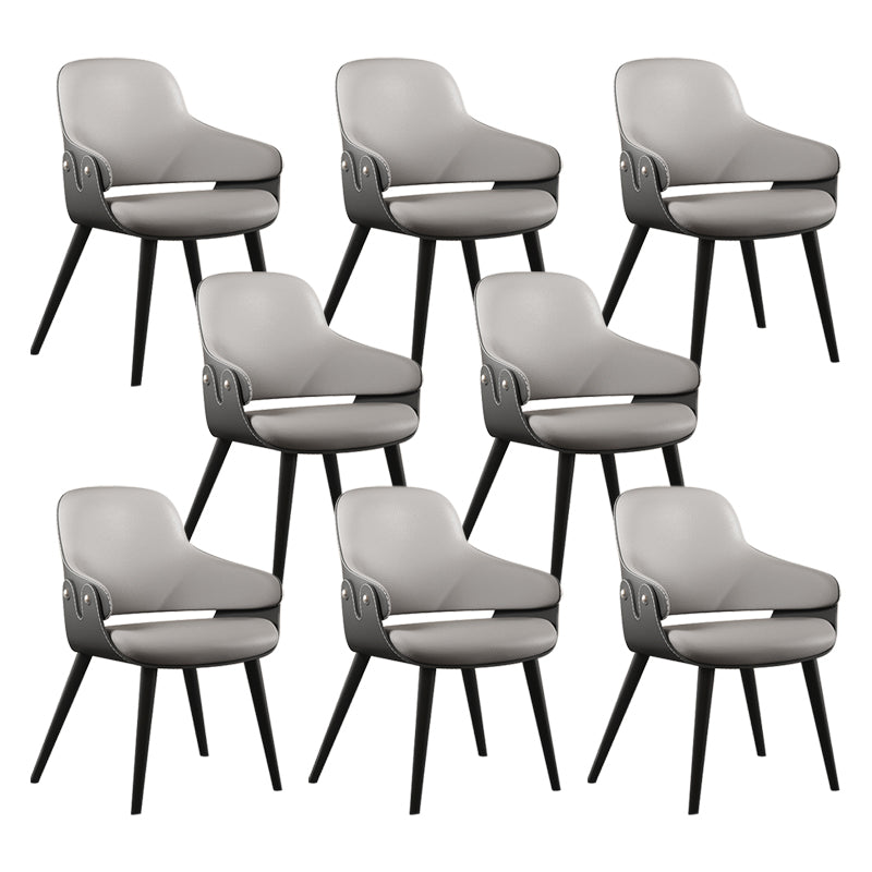 Chaise de salle à manger de style contemporain chaise de salle à manger avec des jambes en métal pour cuisine