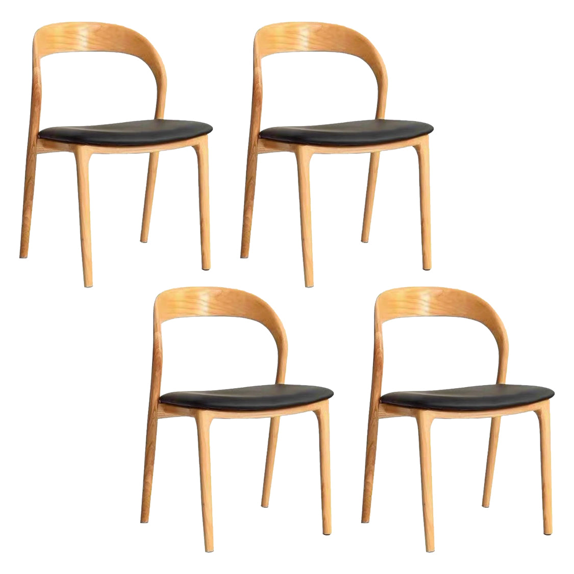 Upholstered Dining Side Chair Solid Wood Dining Room Chair for Home