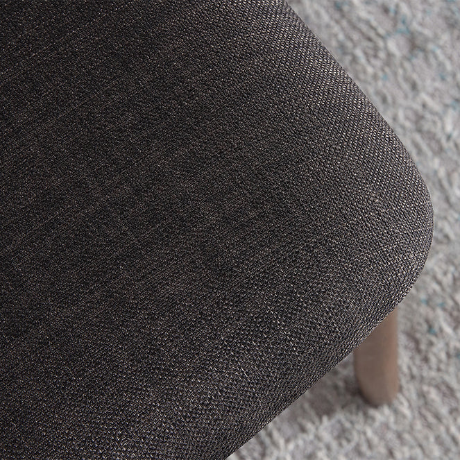 Eigentijdse stijl eetkamerstoel armloze eetkamerstoel met houten benen voor keuken