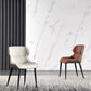 Modern Dining Room Chair Faux Leather and Metal Side Chair for Home