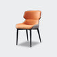 Modern Dining Room Chair Faux Leather and Metal Side Chair for Home