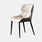 Modern Dining Room Chair Faux Leather and Metal Side Chair for Home