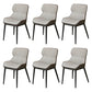 Modern Dining Room Chair Faux Leather and Metal Side Chair for Home