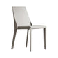 Matte Finish Modern Indoor Chair Faux Leather Solid Back Dining Chair
