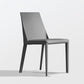 Matte Finish Modern Indoor Chair Faux Leather Solid Back Dining Chair