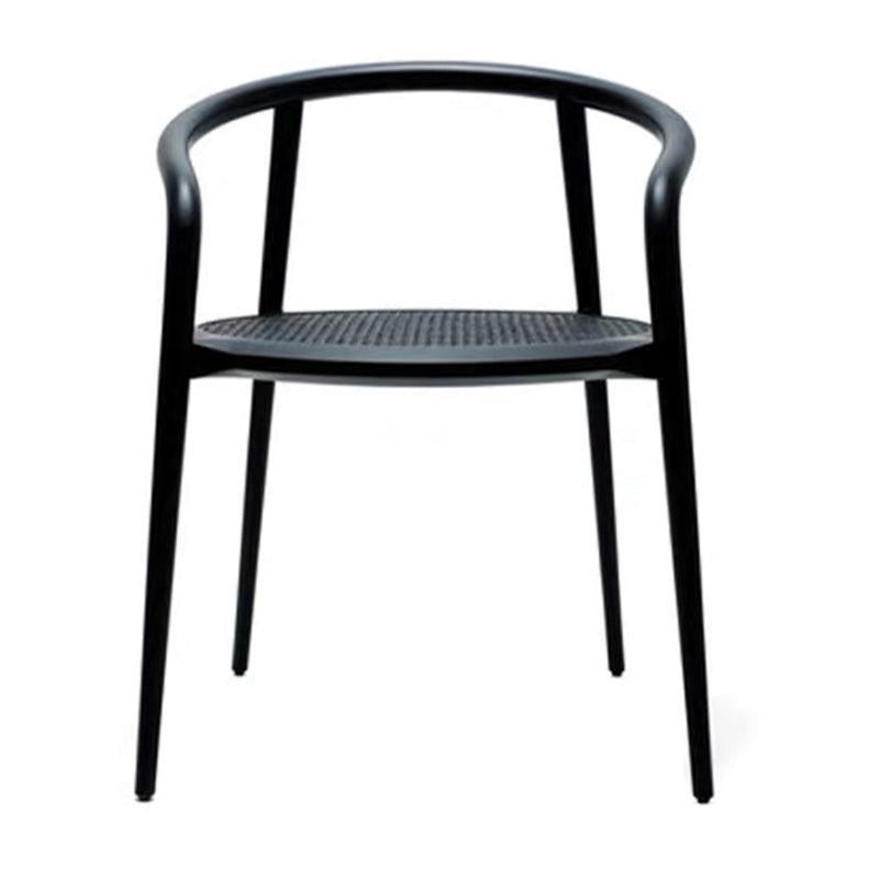 Open Back Dining Arm Chair Solid Wood Dining Room Chair for Home