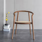 Open Back Dining Arm Chair Solid Wood Dining Room Chair for Home