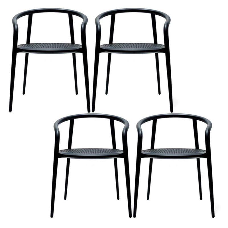 Open Back Dining Arm Chair Solid Wood Dining Room Chair for Home