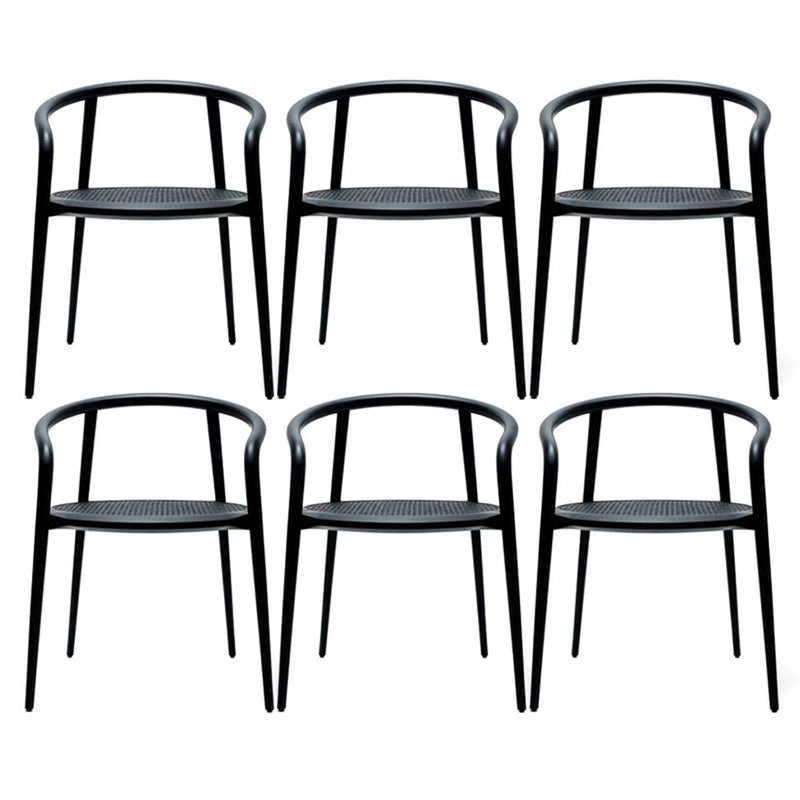 Open Back Dining Arm Chair Solid Wood Dining Room Chair for Home