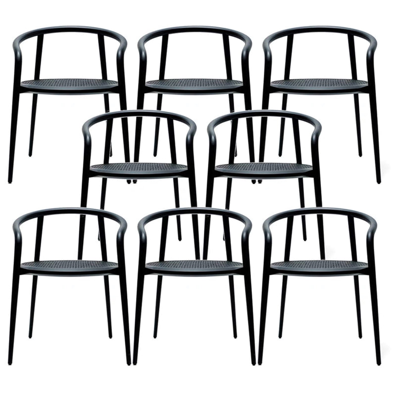 Open Back Dining Arm Chair Solid Wood Dining Room Chair for Home