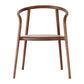 Open Back Dining Arm Chair Solid Wood Dining Room Chair for Home