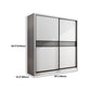 White Modern Wardrobe Armoire Engineered Wood Sliding Door Wardrobe with Drawer