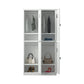 Metal Contemporary Indoor Cabinet Grey Hinged Door Storage Cabinet